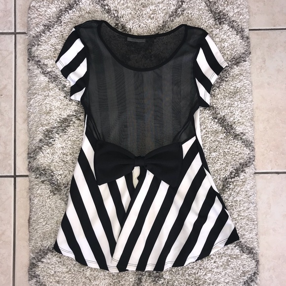 Tops - Striped Peplum Top